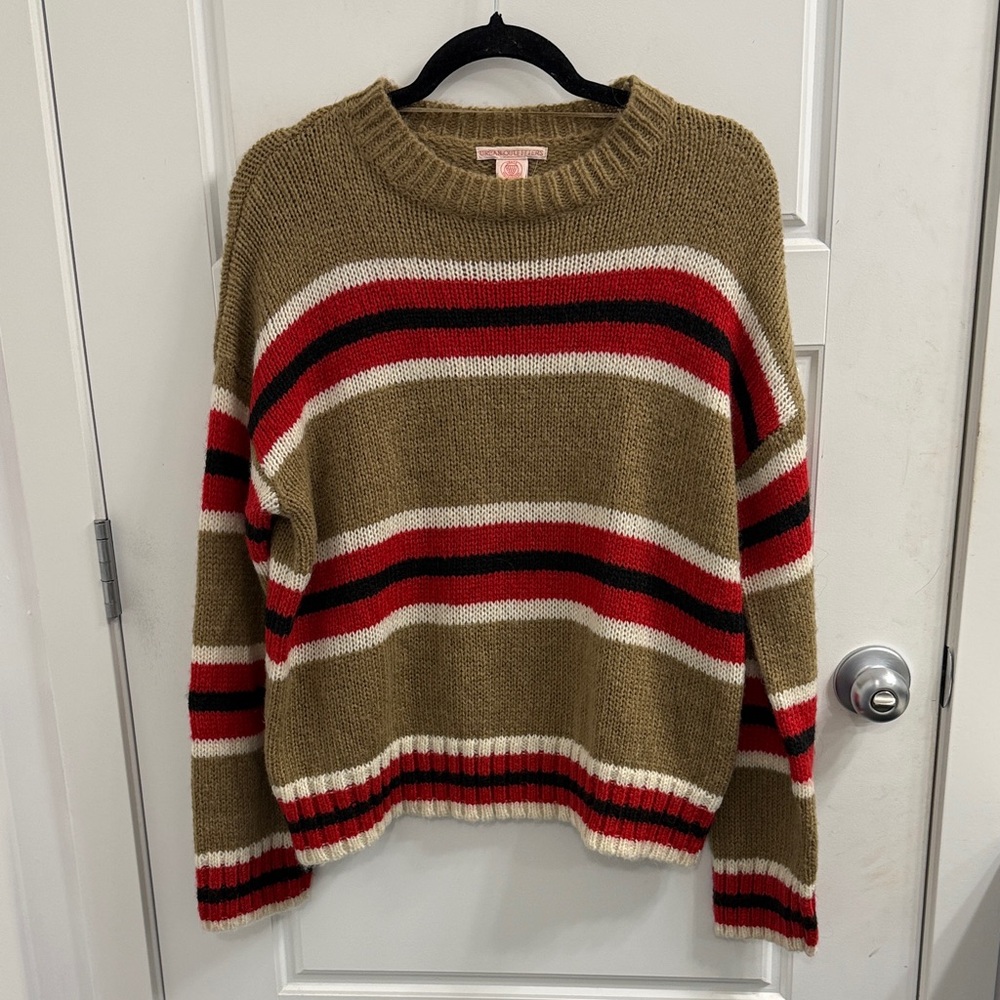 Urban Outfitters Striped‎ Scoop Neck Sweater Size Medium